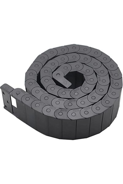 The Bros سلسلة سحب، حامل كابلات بلاستيكي مرن مفتوح من النوع 1 متر، 15 × 30 مم...