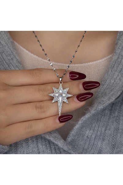 Amari Mine Detailed North Star Stone Necklace