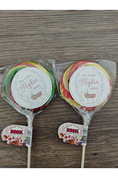 HASEL KİŞİYE ÖZEL BASKILI SPİRAL SOSYETE ŞEKERİ 10 ADET HEDİYELİK, SINIF, PAR...