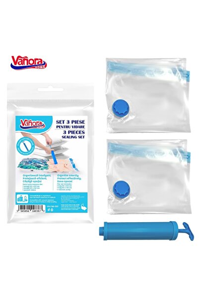 vanora Vanora 3-piece vacuum set, plastic, Sheer