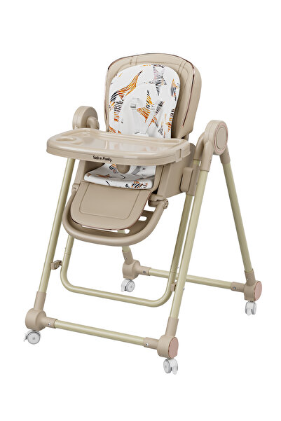 Bonfino Kids High Chair + Manual Swing, Stylish Design, Foldable And Detachab...
