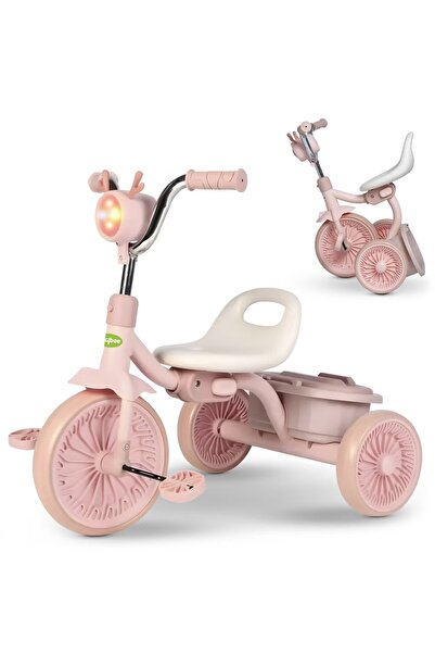 BAYBEE Foldable Baby Tricycle for Kids, Baby Cycle with Light, Music, & Rear ...