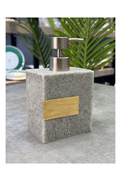 Doğudeko Luxury Polyurethane Liquid Soap Dispenser Vera Gray