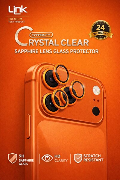 Linktech iPhone 17 Pro Max Kamera Lens Koruyucu