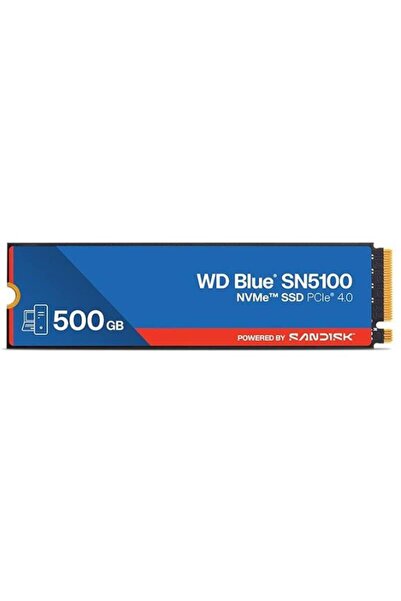 WD 500 GB BLUE SN5100 PCI-4.0 5000MBS 4000MBS M2 SSD WDS500G5B0E