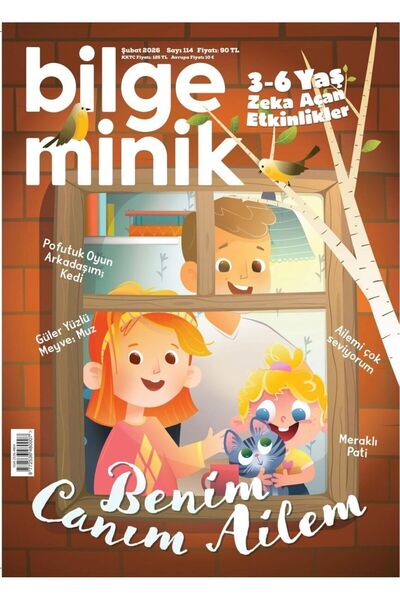 Dergi Kapında Bilge Minik Dergi Şubat 2026 (3-6 yaş)