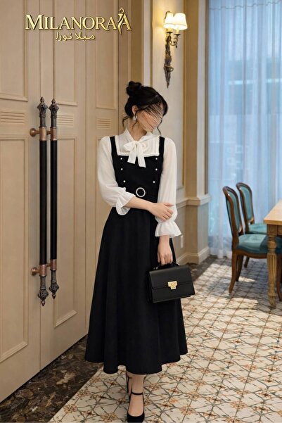 MILANORA Elegant black dress for Eid