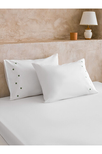 LC Waikiki Nevavm Flower Embroidered Pillowcase Set of 2 50X70 cm