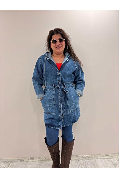 egomoda Bel Körüklü Kot Trençkot