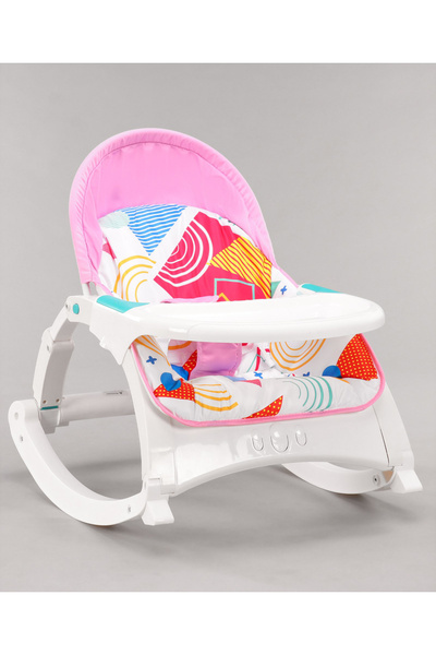 PlayNation كرسي هزاز محمول للأطفال من بلاي نيشن مزود بموسيقى واهتزاز، تصميم 2...