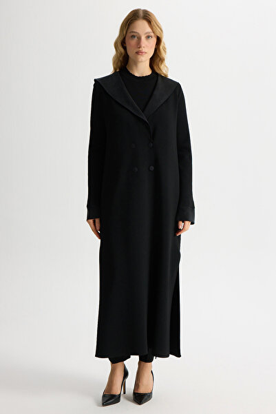 MISS DALIDA Denizci Yaka Triko Kap Siyah