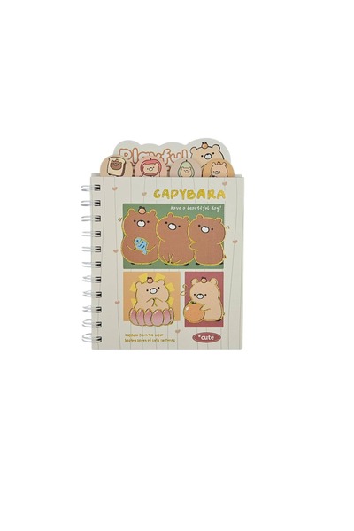 Capybara Bölmeli Defter