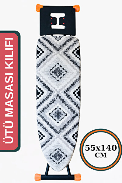 ASEV HOME Ütü Masası Kılıfı Büyük Boy İpli Stoperli Keçeli Kılıfı Örtüsü Bezi...