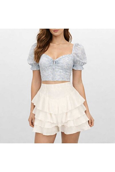 BRLKN Women's Mykonos Skirt Wrap Skirt Alacati Style