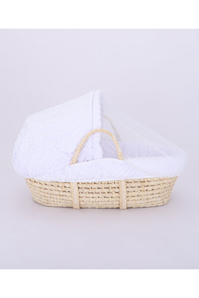 Bonfino Waffle Basket Set, Canopy, Liner and Quilt, Breathable, Machine Washa...