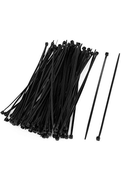 The Bros 100 قطعة من أربطة الكابلات المصنوعة من النايلون، مقاس 150 × 2 مم، أر...