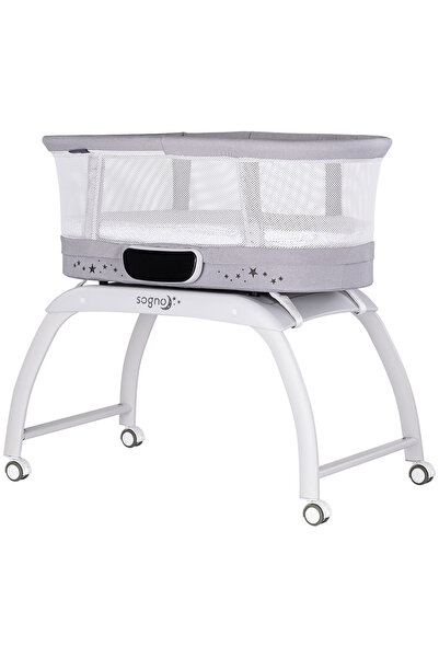 Chipolino Patut cu leganare si cantar integrat Sogno 2 in 1 grey