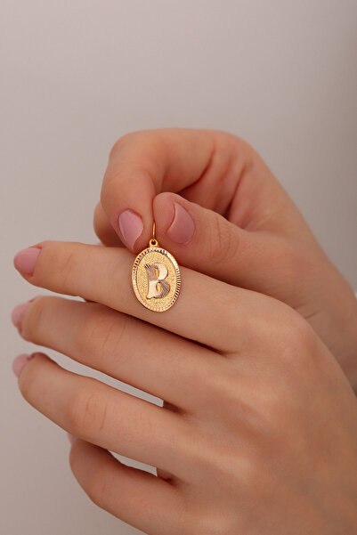 Altınkesesi 8 Ayar Altın Pres Harf Kolye Ucu