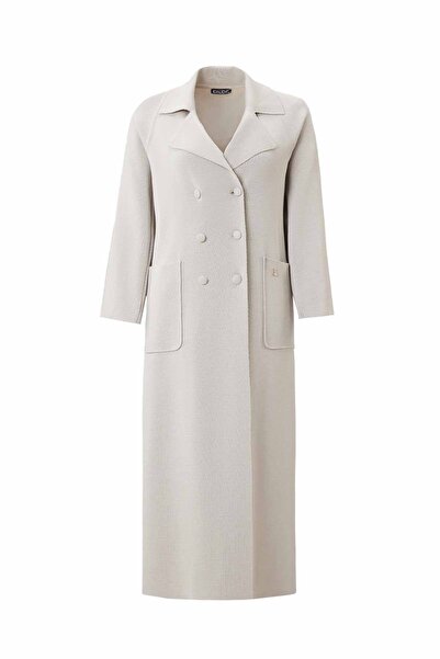 MISS DALIDA T26K-9002 Gömlek Yaka Cepli Triko Hırka ELSA-STONE