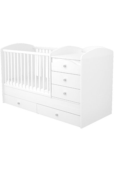 Hubners Μετατρέψιμο ξύλινο κρεβάτι με 5 συρτάρια Matei Maxi Kombi 120x70 cm λ...