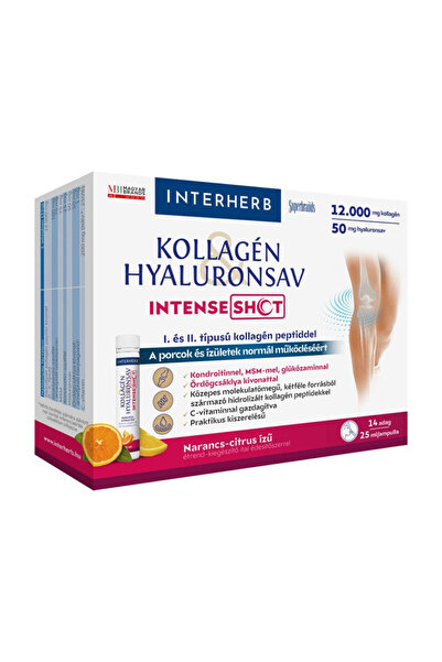 Interherb Collagen I and II Hyaluronic Acid Intense Shot ampoules with orange...