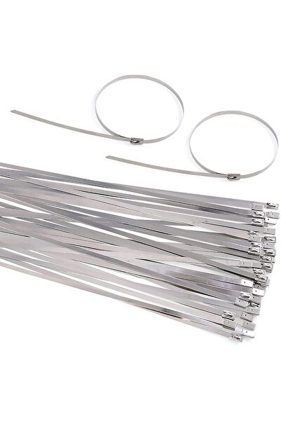 The Bros Stainless Steel Zip Ties Exhaust Wrap Coated Locking, Metal Cable Zi...