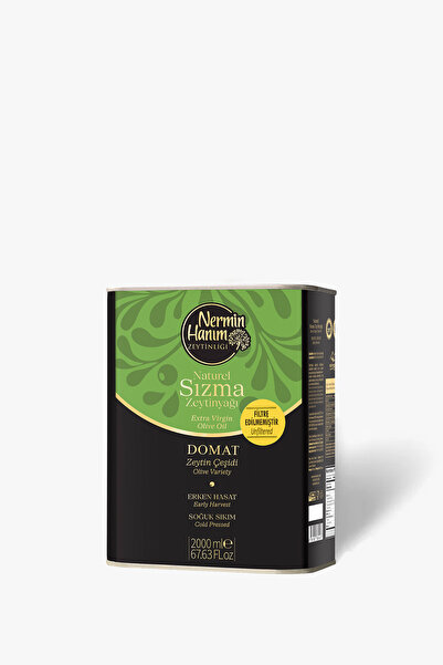 Nermin Hanım Zeytinliği Domat - Filtresiz Erken Hasat Soğuk Sıkım Zeytinyağı ...