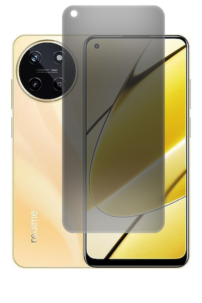 Phonextra واقي شاشة Realme 11 Matte Privacy Ghost Nano مرن غير قابل للكسر