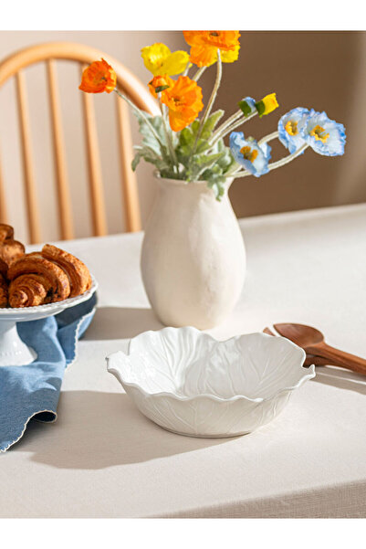 LC Waikiki UZG STORE'dan Stil Sahiplerine Çiçek İşlemeli Porselen Kase 22 cm