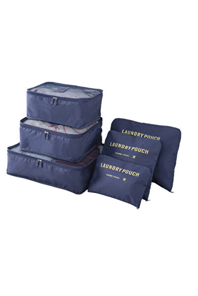 Other Travel Laundry Net Clothes Storage Set 6 pcs (Navy Blue)