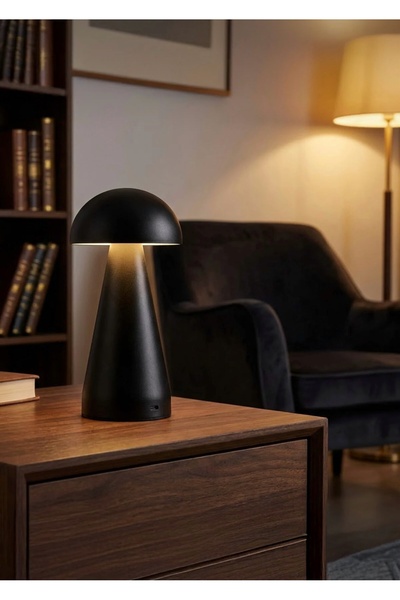 CEZVE HOME Dokunmatik Şarjlı 3 Kademeli Işıklı Gece Lambası USB Girişli Siyah...