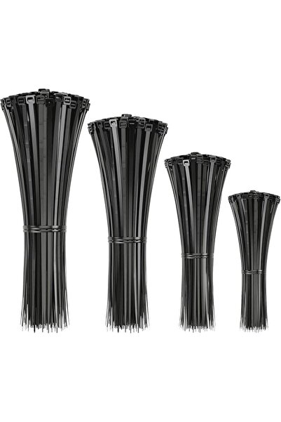 The Bros أربطة بلاستيكية، 400 قطعة من أربطة النايلون متعددة الأغراض، بأحجام م...