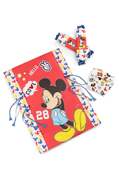 Babyhug Disney Bedding Set, Mickey Mouse Print, 100% Cotton, Soft Polyfill Cu...