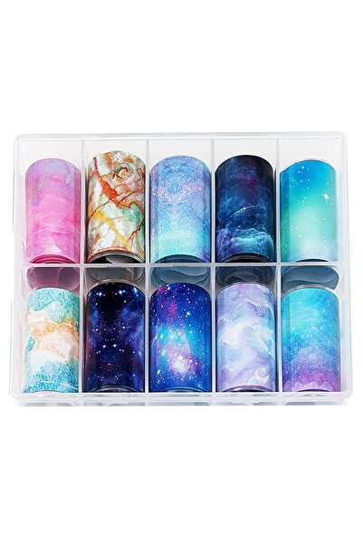 LUXORISE Set folie transfer #11 Cosmos, 10 bucăți