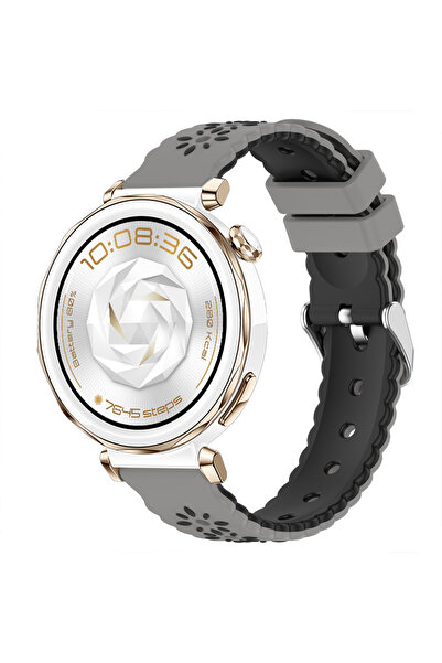 Sneezy ساعة هواوي واتش جي تي 5 برو 42 ملم، حزام سيليكون ناعم بنمط زهور، حزام ...