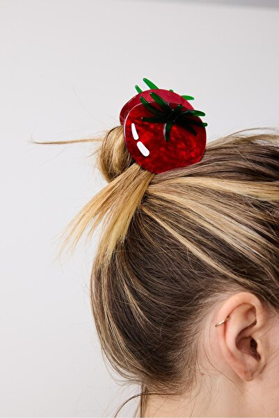 Stradivarius Domates kürk tokası