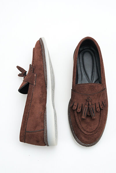 DELSOLERA Women's Tasseled Suede Loafers Daily Comfortable Sole Stylish Casua...