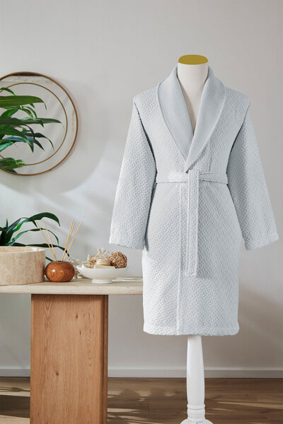 Özdilek Cotton Garden Shawl Collar Bathrobe