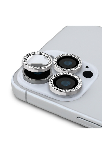 Guess iPhone 17 Pro Max Compatible Original Licensed Rhinestone Lens Protecto...