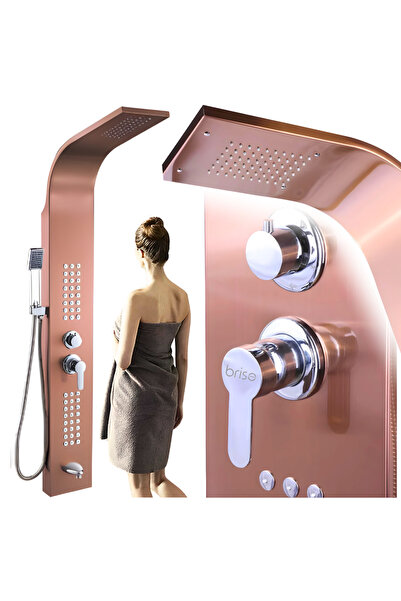 Other Panou de duș cu hidromasaj auriu roz cu robinet