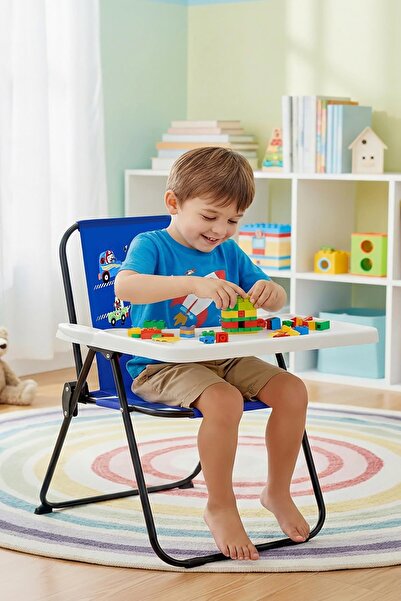 Exent Kids 2–6 Yaş, RACE CAR Katlanır Oyun Aktivite Masası, Tak-Çıkar Masa il...