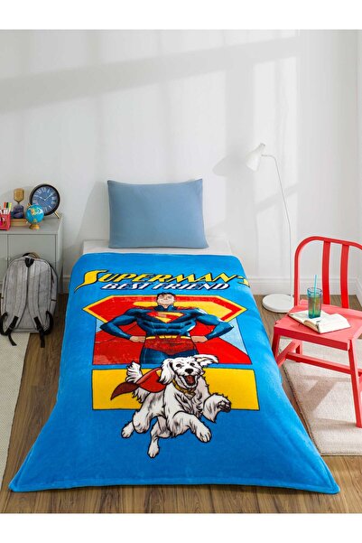 Özdilek Superman Friends Lisanslı Tek Kişilik Çocuk Battaniyesi 150x200 cm
