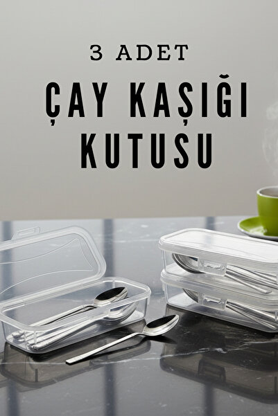 ego home 3-Piece Tea Spoon Storage Box Set - Dowry Organizer Storage Container