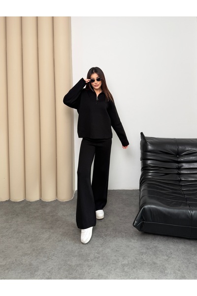 ikomteks Half-Zip Knitwear Set