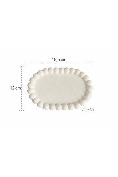 TASHI DESIGN Pure Serisi Oval Form Dekoratif Taban - Mum & Takı Tabağı - El Y...