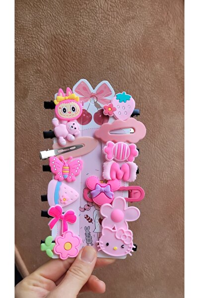 LO ADORO 33 Різні затискачі з хромованим покриттям Hello Kedı Lalbubu Fıyonkl...