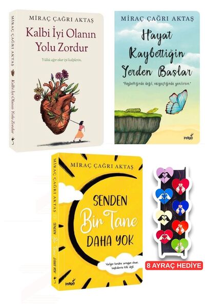 İndigo Kitap Kalbi İyi Olanın Yolu Zordur Senden Bir Tane Daha Yok-3'lü Set 8...