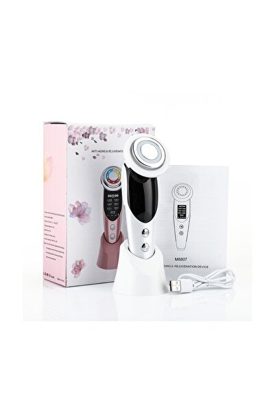 Viacare Aparat de înfrumusețare facială 7 în 1 cu LED și EMS – Instrument de ...