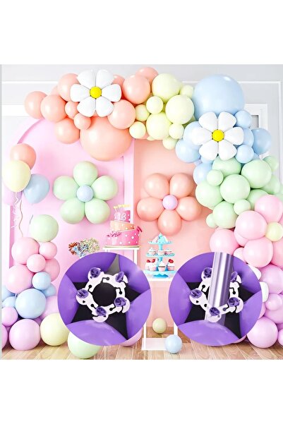 MixmioLife Balon Zincir Aparatı 10 Adet Şeffaf Balon Dizme Klipsi 6 cm Balon ...