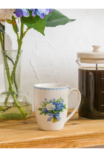 LC Waikiki Lcw Home Mixed Flower Printed Porcelain Mug 350 ml